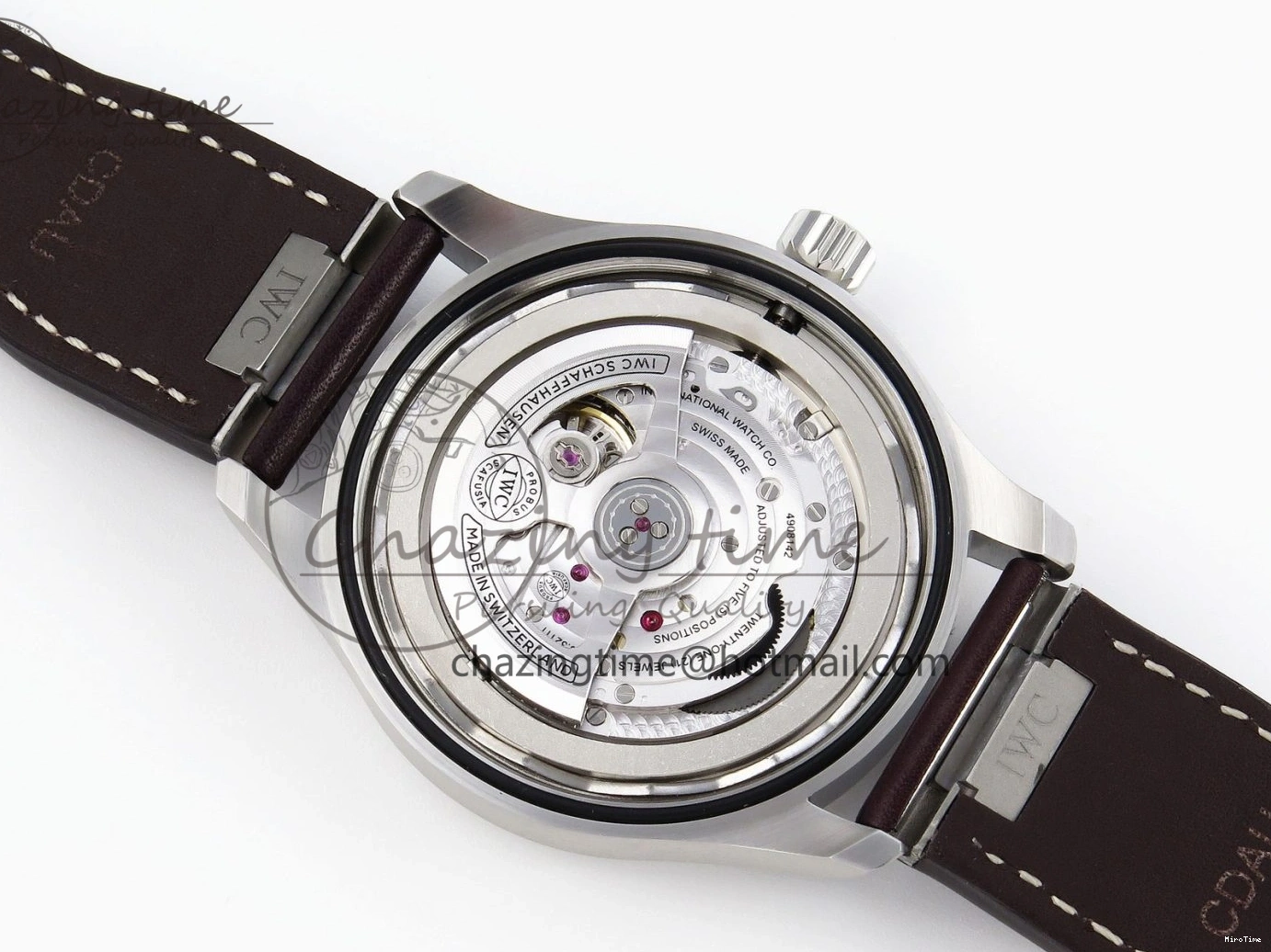 MIROTIME 0127 Pilot Mark XX IW328205 ZF 1:1 Best Edition Green Dial on Brown Leather Strap A UrbanStyle 7029